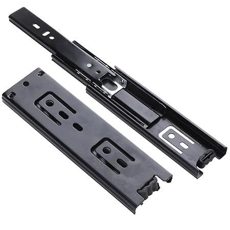 Demiawaking 2pcs Ball Bearing Drawer Runners Slides Full Extension