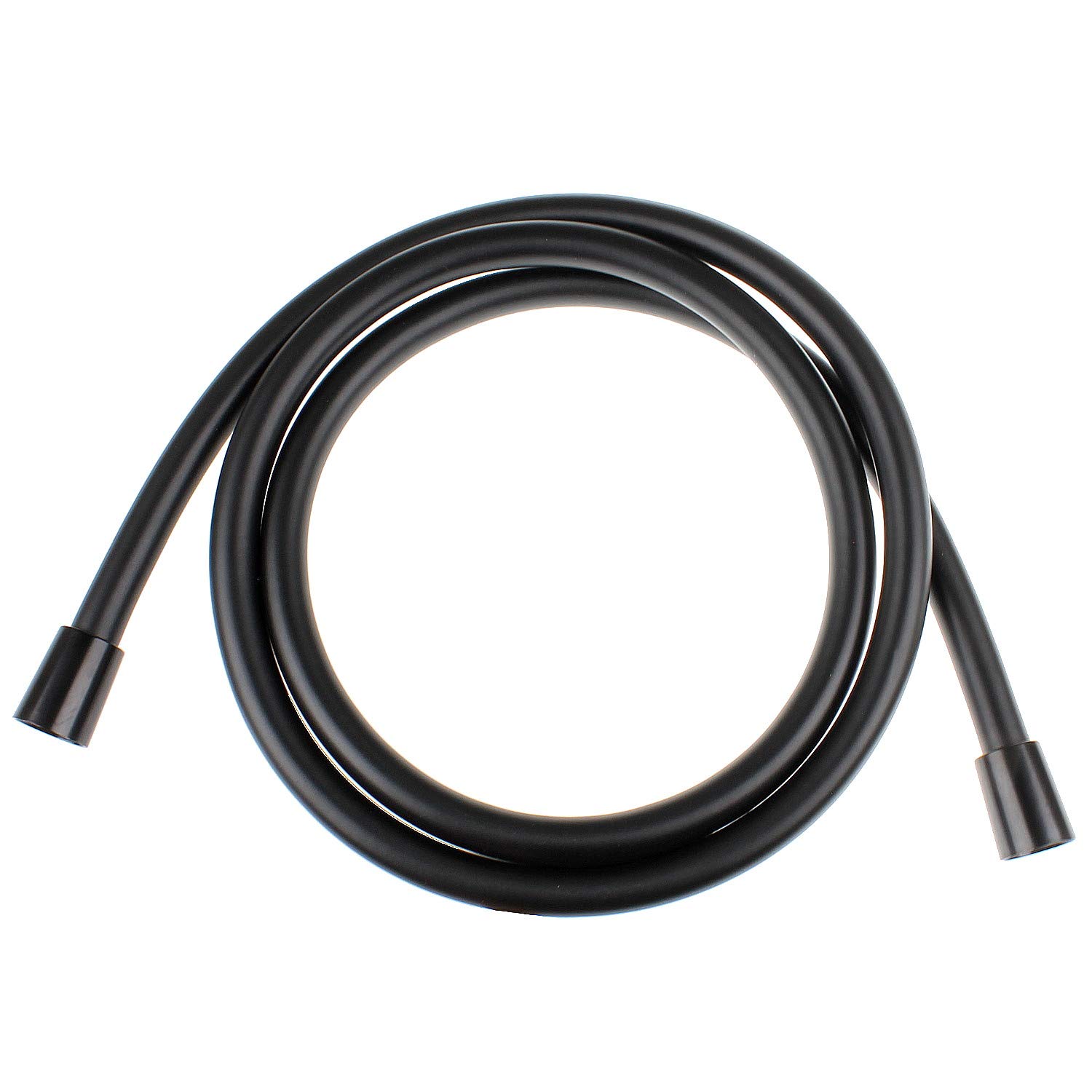 Sanixa JL1117LM Quality Shower Hose PVC Black 150 cm Shower Hose for Hand Shower Shower Standard Connection Thread for Bathtub (Black)