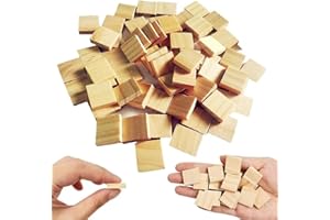 100 Pcs Wood Scrabble Tiles Blank Small Scrabble Letters Wall Art Decor Squares Unfinished Wood Tile Pieces Crafts Natural Sl