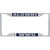 Western Washington University WWU Vikings Metal License Plate Frame for Front or Back of Car Officially Licensed (Alumni)