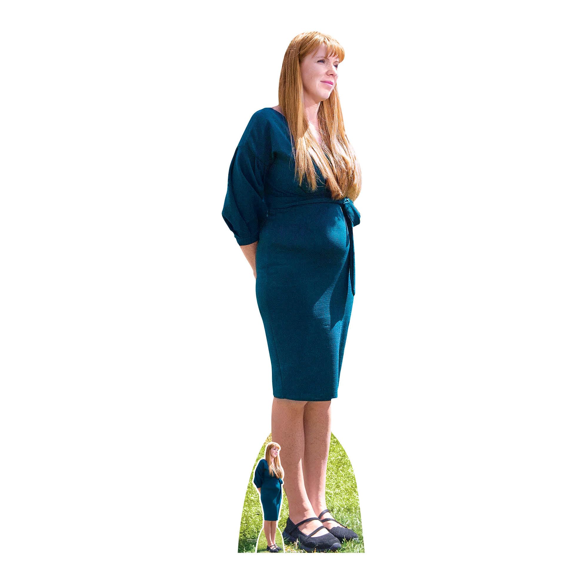 Star Cutouts SC4473 Angela Rayner Green Dress Cardboard Cut Out Height 169cm