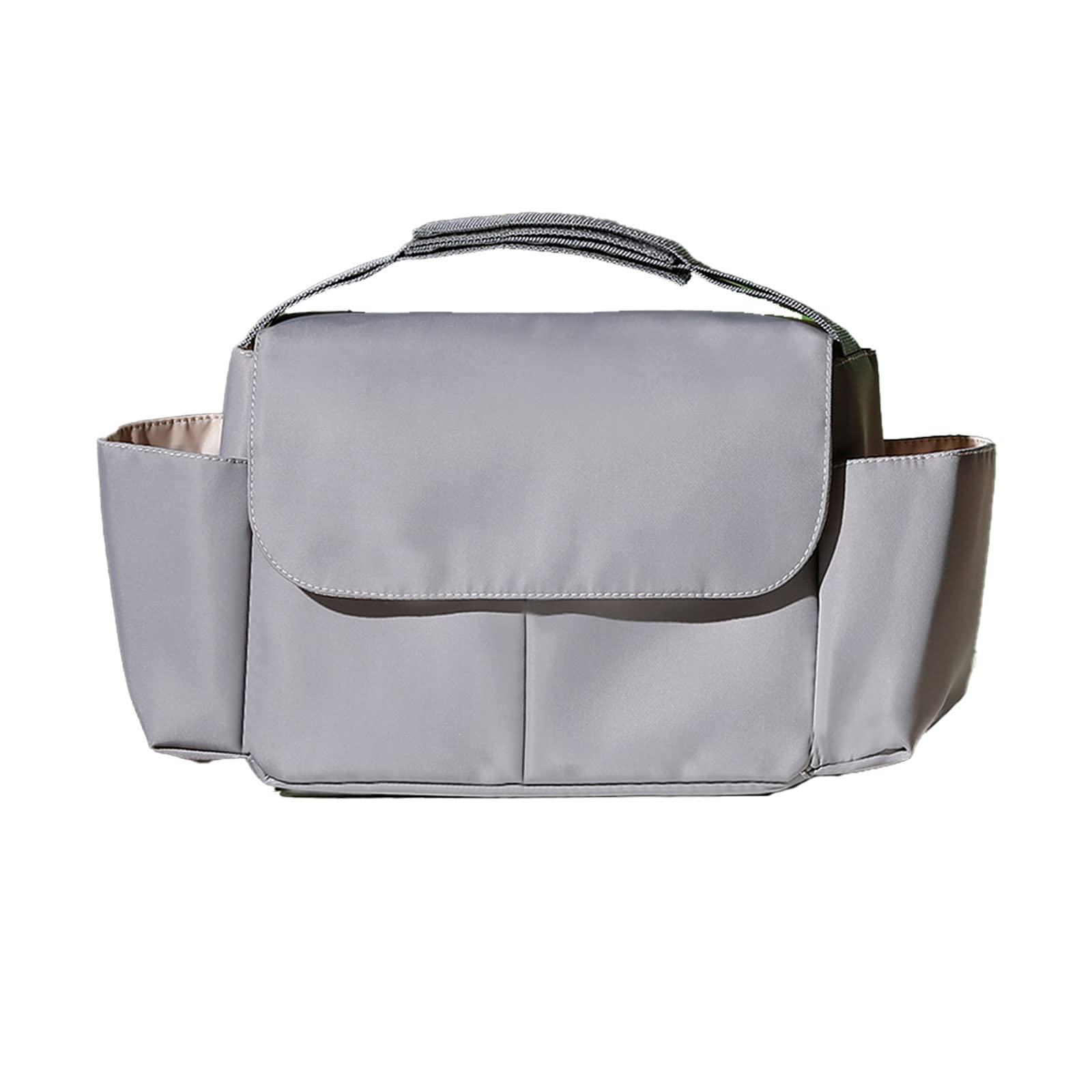 SH-RuiDu Stroller Hanging Bag, Multifunctional Waterproof Large Capacity Baby Stroller Organizer, Portable 2-Way Large Pram Buggy Storage Bag with Side Bottle Holders Fits Any Pram Handlebar