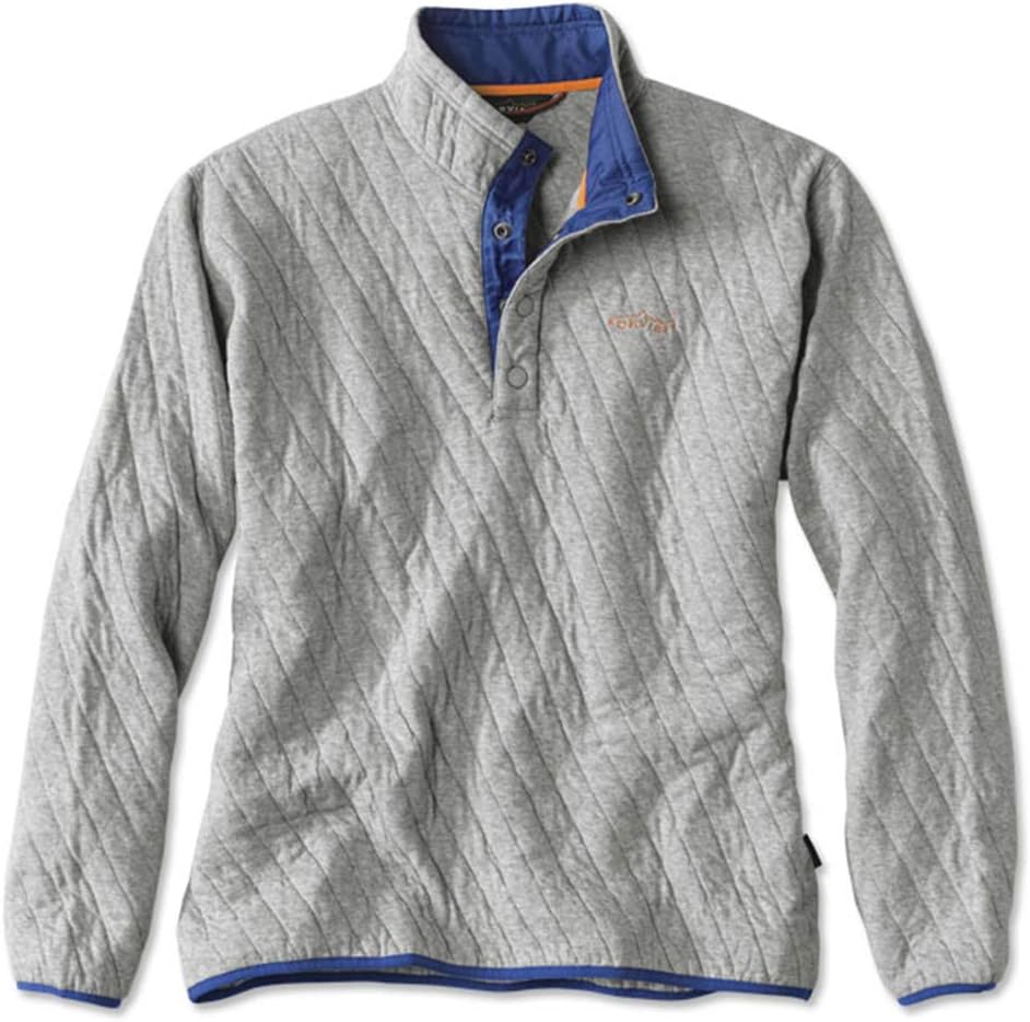 Orvis Trout Bum Quilted Snap Sweatshirt