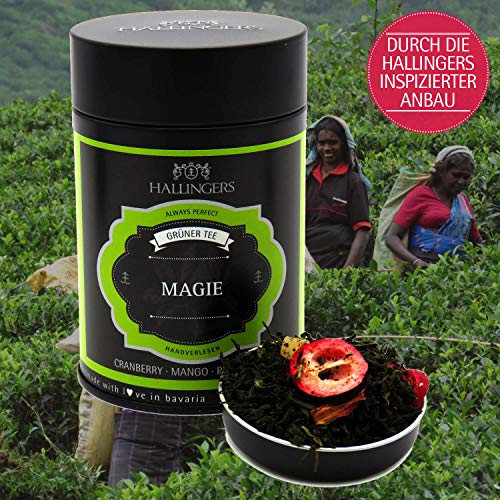 Hallingers Magie - Loser Grün-Tee mit Cranberry, Mango & Pfingstrose (Dose) - Geschenkideen Weihnachten & Geschenke Adventskalender | Geburtstag Glückwunsch Genesung Jahrestag Freundschaft – Bild 6