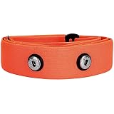 Rich Green Valley Chest Strap, Heart Rate Monitor Replacement Chest Strap,Soft Adjustable Fits for Polar Wahoo Tickr Garmin Chest Belt Standard,Orange