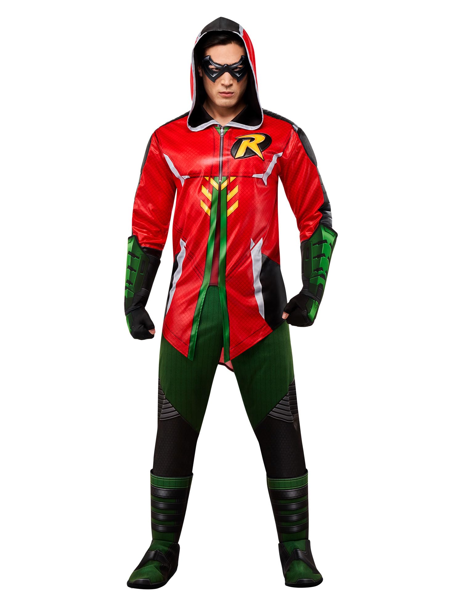 Rubies 703122 Dc Gotham Knights Robin Deluxe Men's Costume Adult, Medium, M Halloween