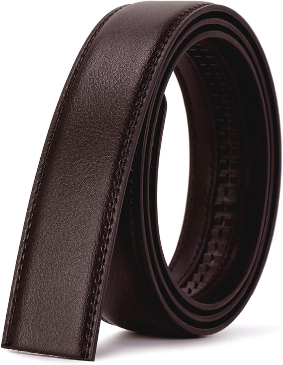 leather ratchet belt without buckle