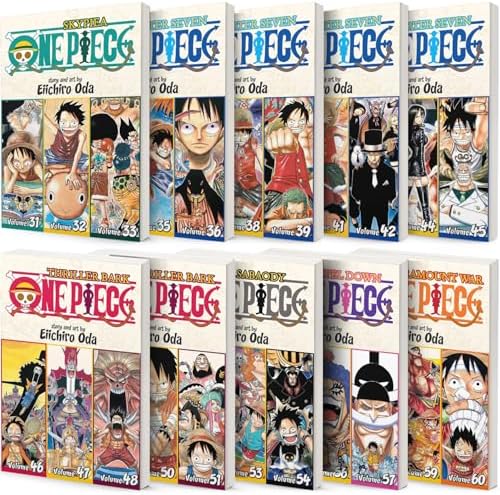 One Piece 3-in-1 Edition 12-book Manga Set 21-32: Vol. 61-96 by