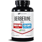 Healthfare Berberine HCL 5000mg | 120 Veg Capsules | Extra Strength Herbal Extract | Non-GMO, Gluten-Free | Made in The USA