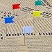 Yalis 50 Pieces Assorted 5 Colors Map Flag Push Pins- 35 mm