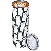 Makachen Penguin Tumbler Stainless Steel Vacuum Insulated Coffee Mugs Cup Travel Mug 20 OZ For Home Office Sport Party Gifts…