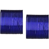 Efulgenz Indian Wedding Bangles Set Glossy Bangles Bollywood Plain Metal Bangle Bracelets Bridal Bangle Set for Women (48 Pcs), 10, Metal, not known