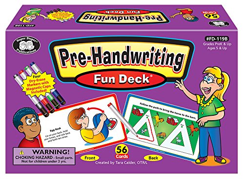 Super Duper Publications Pre-Handwriting Fine Motor Activities Fun Deck Flash Cards Educational Learning Resource for Children