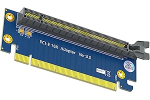 PCI-E 16X Riser Card Adapter, GPU 90 Degree Male to Female Adapter, Version 4.0