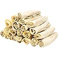 hotspot pets 8-9 Inch Large Rawhide Dog Chew Rolls - Made from Grass Fed Cows - Great for Dental & Oral Care for Aggressive Chewers Large Dogs
