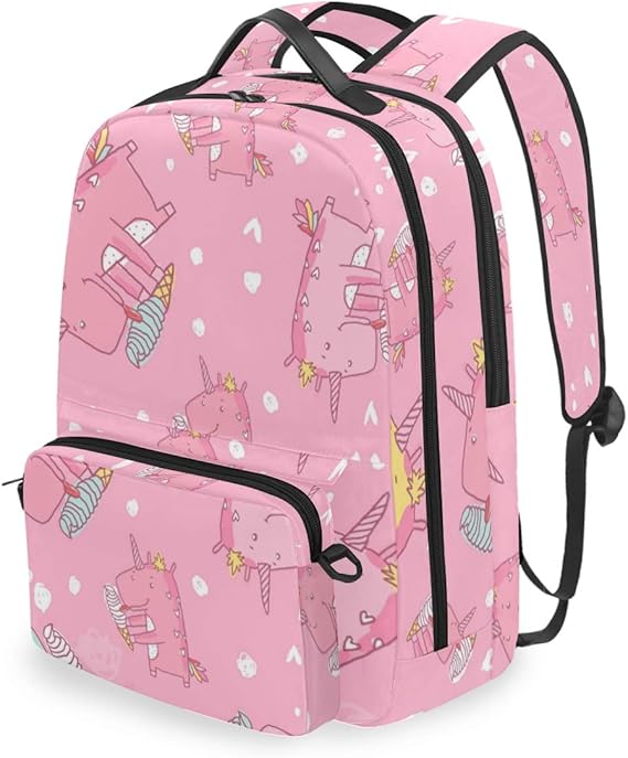 Amazon Co Jp Fantazio バックパック クロスバッグ ピンク ユニコーン スクールバッグセット 服 ファッション小物 Amazon Co Jp Fantazio バックパック クロスバッグ ピンク ユニコーン スクールバッグセット 服 ファッション小物