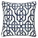 Homey Cozy Printed Pillow Cover,Blue Series White Geometric Decorative Square Couch Cushion Pillow Sham Case 20 x 20 Inch, Cover Only