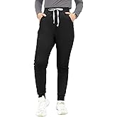 Kitmaz High Waisted Scrub Pants for Women - 4-Way Stretch Anti-Wrinkle Medical Slim Fit Jogger Pants, Drawstring & 5 Pockets