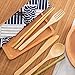 Boao 2 Sets of Reusable Bamboo Utensils Travel Cutlery Set with Case, Forks Knives Chopsticks Spoons Straws and Brushes, Camping Flatware Set (Pattern 2)