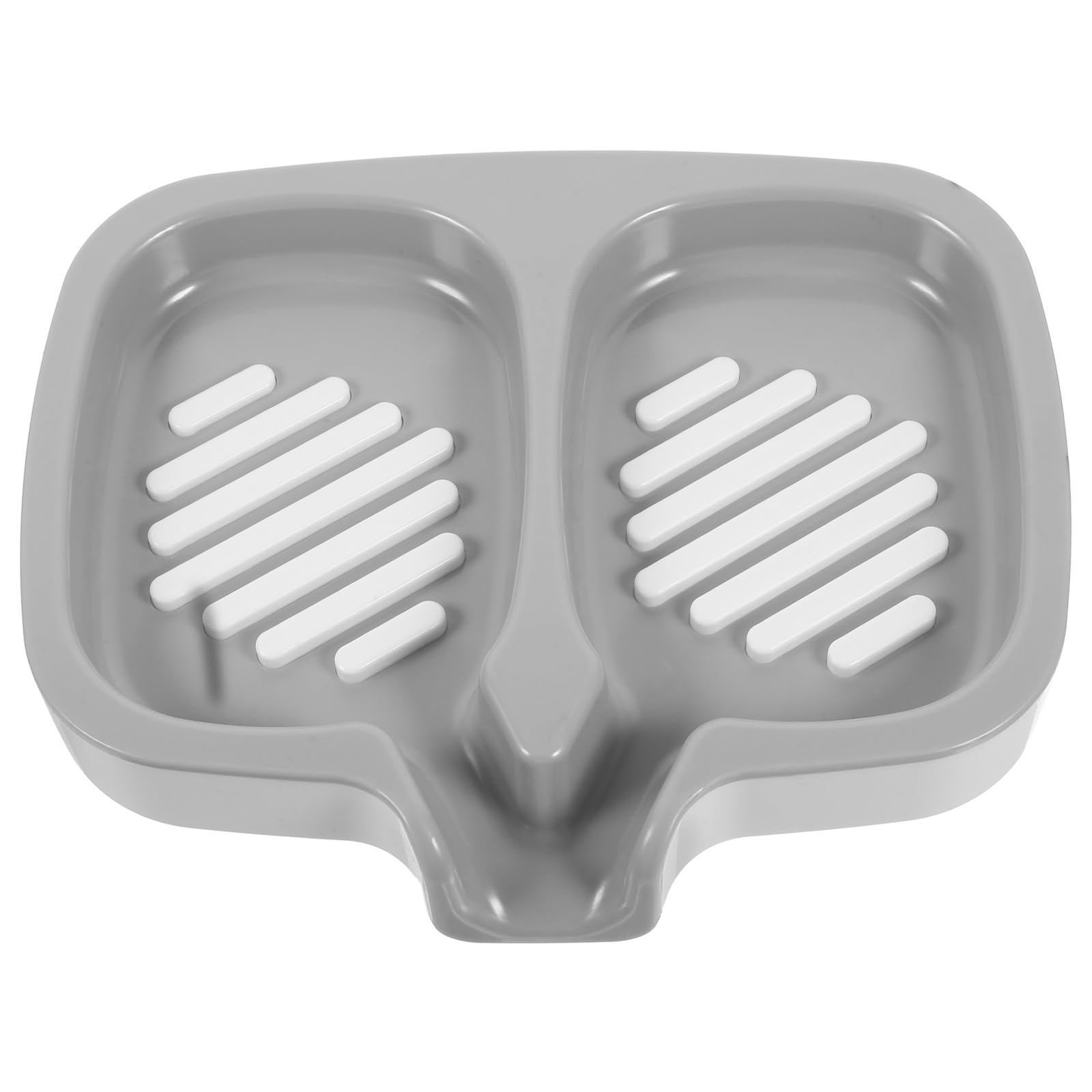 Gogogmee Wall-mounted Soap Dish Holder Decorative Soap Dish for Bathroom Shower Kitchen Simple Soap Tray with Drainage for Drying Bar Soap Portable Soap Storage Box