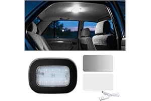 TSUGAMI Car Interior Ceiling Roof Lights, Magnetic Rechargeable USB Wireless 10 LEDs Vehicle Map Dome Lamp, Automotive Roof R