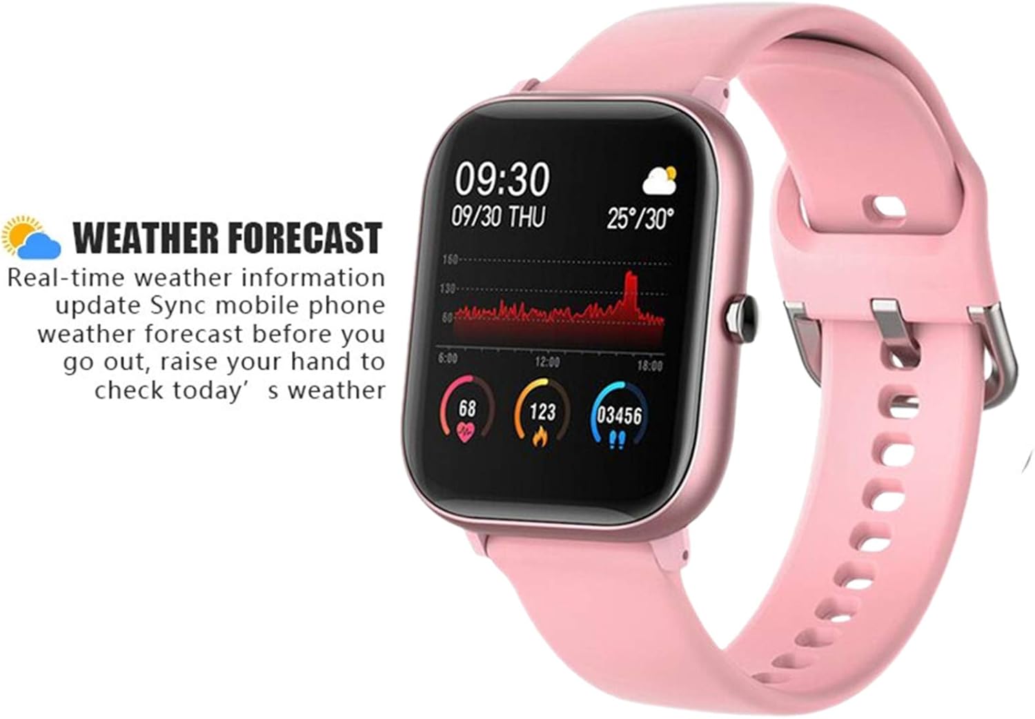 YUNFUN Smartwatch, Reloj Inteligente Hombre Mujer niños Impermeable IP67,  Pulsera de Actividad Inteligente con Monitor de Sueño Contador de Caloría  Pulsómetros Podómetro para Android iOS (Rosado) : Amazon.es: Deportes y  aire libre