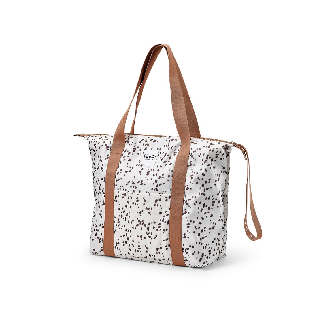 Elodie Details Changing Bag Soft Shell - Tote Nappy Bag - Stroller Strap and Changing Mat Included - Dalmatian Dots
