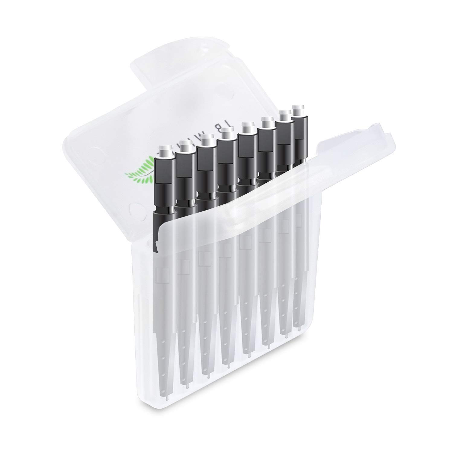 JB White 8 Wax Filters for Hearing Aids compatible with Phonak Cerustop Wax Guards | Widex Nanocare | Oticon ProWax MiniFit | Siemens Signia 3.0 | Resound | Hearing Aid Replacement Filter (8pcs 1.3mm)