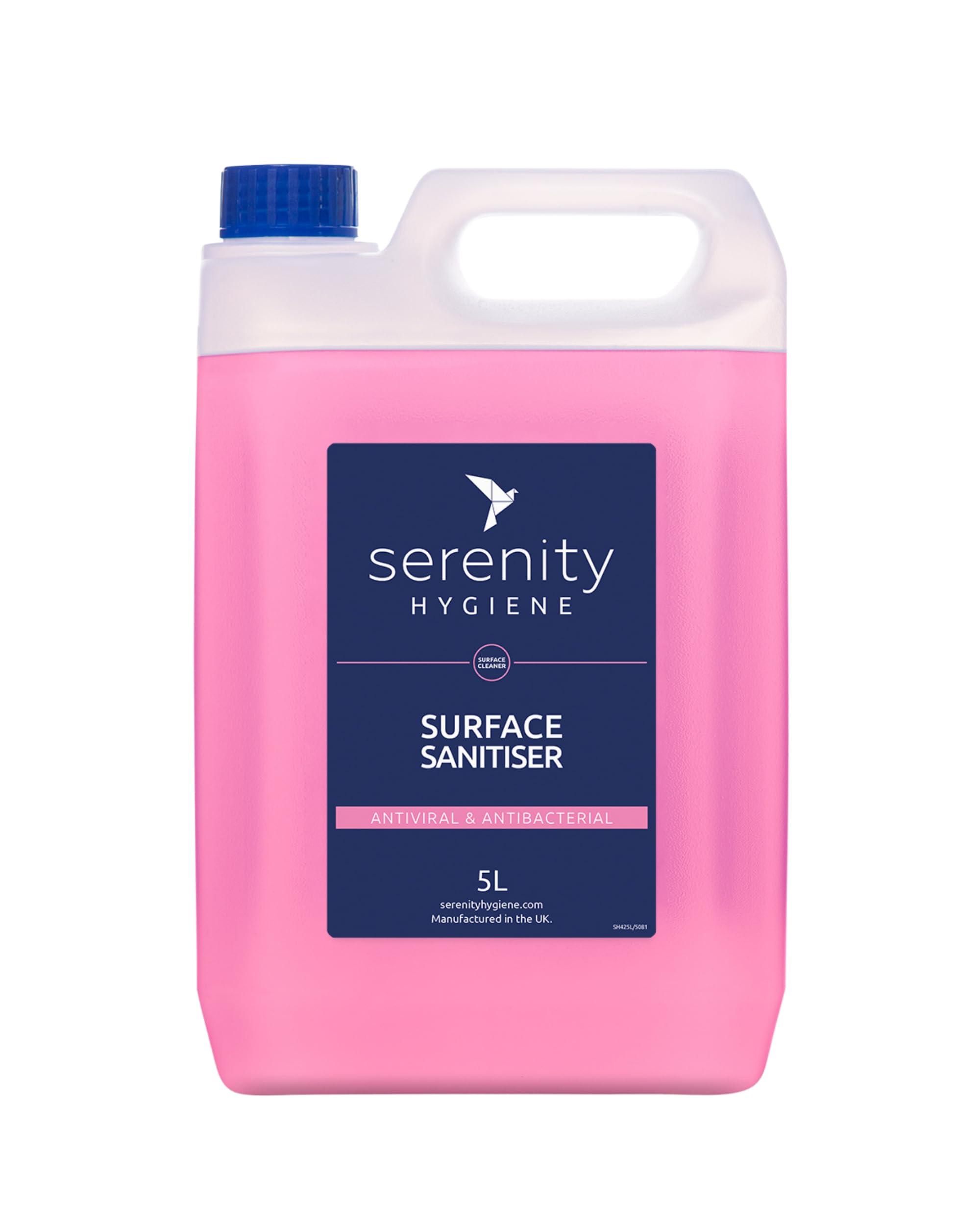 Antibacterial Surface Sanitiser - Multipurpose Disinfection Spray - Food Safe Vegan Friendly Formula - Great for Kitchens, Bathrooms and Other Hard Surfaces 5 Litre