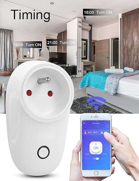S26E Smart WiFi WLAN Smart Plug mit drahtloser Verbindung Alexa mit Timing Funktion fr Alexa Eco Eco Dot Google Home und Google Nest