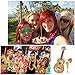 PBPBOX Hawaiian Decorations Luau Hawaiian Photo Booth Props Kit - 45 Pcs