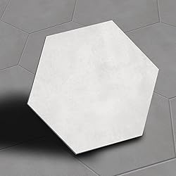 Alwayspon 12Pcs Hexagon LVT Flooring Peel and Stick