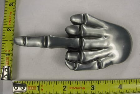 middle finger belt buckle
