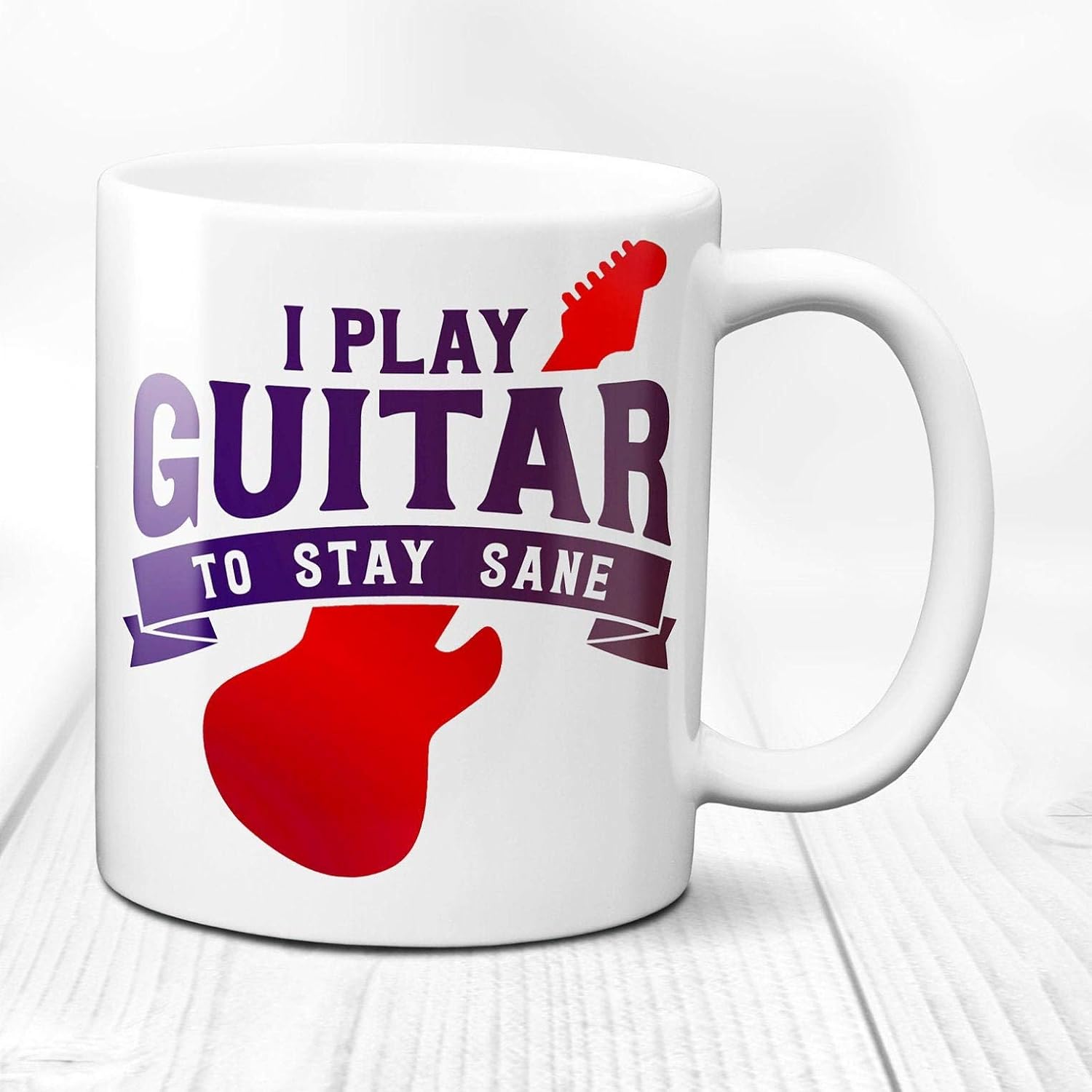 Lplpol 11oz Novelty Mug, Guitar Lover