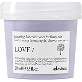 Davines LOVE/Smoothing Conditioner, Rich Anti-Frizz Formula for Frizzy, Coarse or Unruly Hair - Hydrates &amp; Straightens for a Sleek, Shiny Look