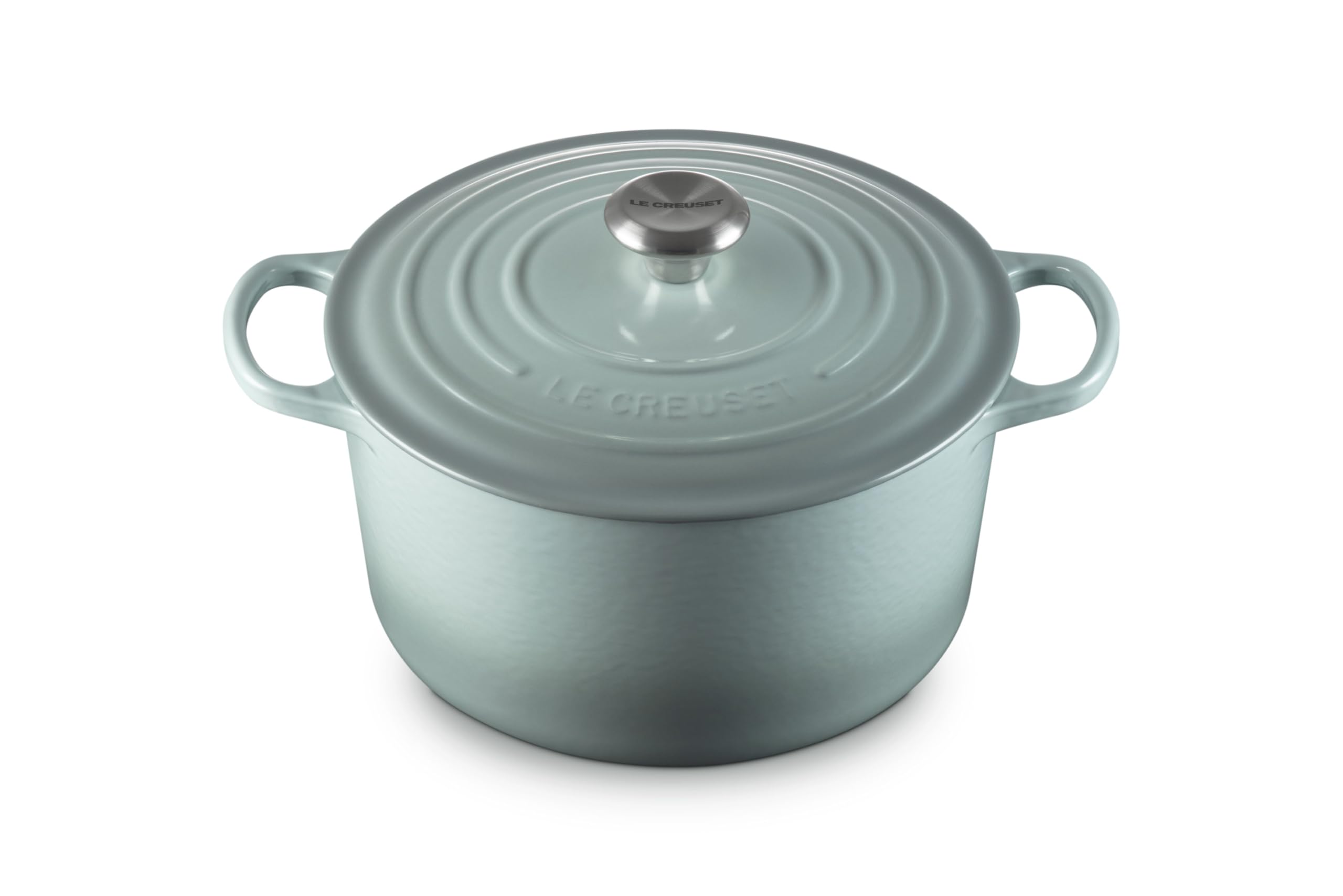 Le Creuset Enameled Cast Iron Signature Deep Round Oven, 6.5 qt., Sea Salt