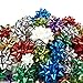 120-Count Gift Wrap Bows - Pull Bows, Gift Ribbons - Includes Large, Medium, Small Sizes, Peel and Stick, Prefect for Christmas and Birthday, Assorted Metallic Colors