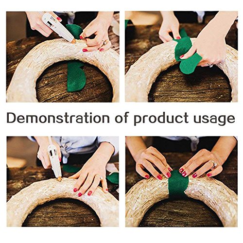 COCODE 12 Colors 60Pcs Hot Glue Gun Sticks 7mm by 10cm Hot Melt Glue Sticks Mini Glitter for DIY Art Craft Woodworking