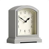 Jones Clocks Tavern Mantel Clock Small Modern Arch Grey Quartz view 2
