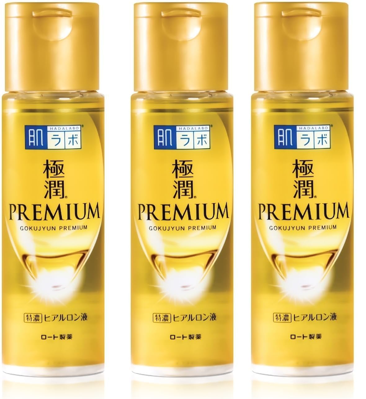 [Set of 3] Hadalabo Gokujyun Premium Hyaluronic Moisturising Lotion 170ml, Made in Japan