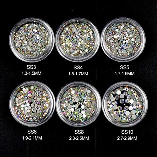 AB Rhinestones for Nails Design Crystal Glass Rhinestones on Nails Glass 3D Strass Nail Art Decoration Gems Manicure MJZ1024