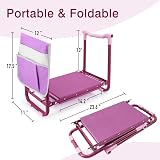 Colwelt Garden Kneeler and Seat Purple Upgraded with Tool Pouch view 2