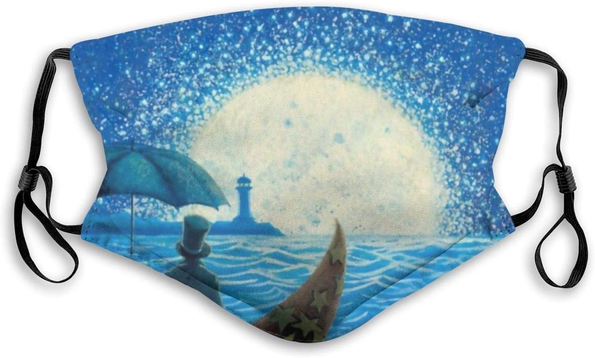 Night Scene Protective Mask With Gasket Disposable Water Repellent Multilayer Filter Adult Sunscreen Large Mask M