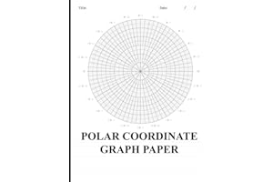 Polar Coordinates Graph Paper: Circular Grid Notebook Using Radians