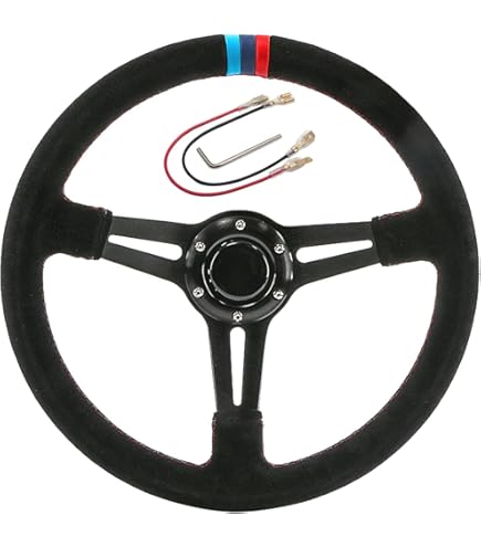 Amazon.com: MOMO DRF35BK1O Drifting Orange 350 mm Leather