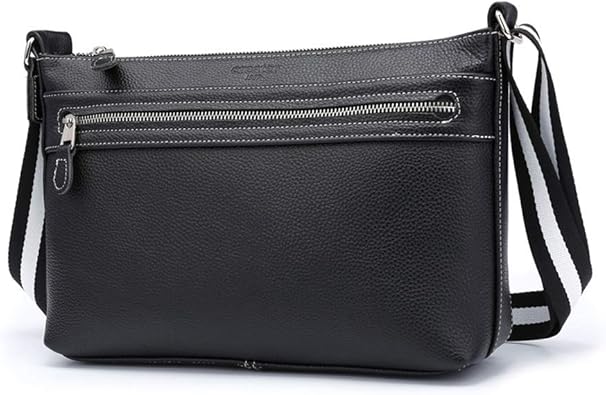 Amazon Creator屋本舗 ショルダーバッグ 斜めがけ ショルダーバック 本革 牛革バッグ レディース かわいい 軽い 軽量 かばん鞄 春冬 3色 ブラック ノーブランド品 ショルダーバッグ