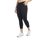 Danskin Womens Endurance Crossover Waist Crop Leggings