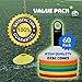 Global Astral Disc Cones - Set of 60, Soccer Disc Cones, Agility Cones For Sports, Drills, Football, Basketball, Slalom, Training, Exercise, Kids, Lacrosse - Field Markers Multi Color Training Cones