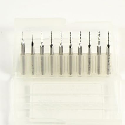 10 Pieces En Carbure Micro Forets 0 3 A 1 2 Mm Amazon Fr Bricolage