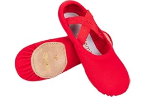 s.lemon Stretch Ballet Shoe,Girls Women Split Sole Elastic Dance Slippers Ballet Shoes